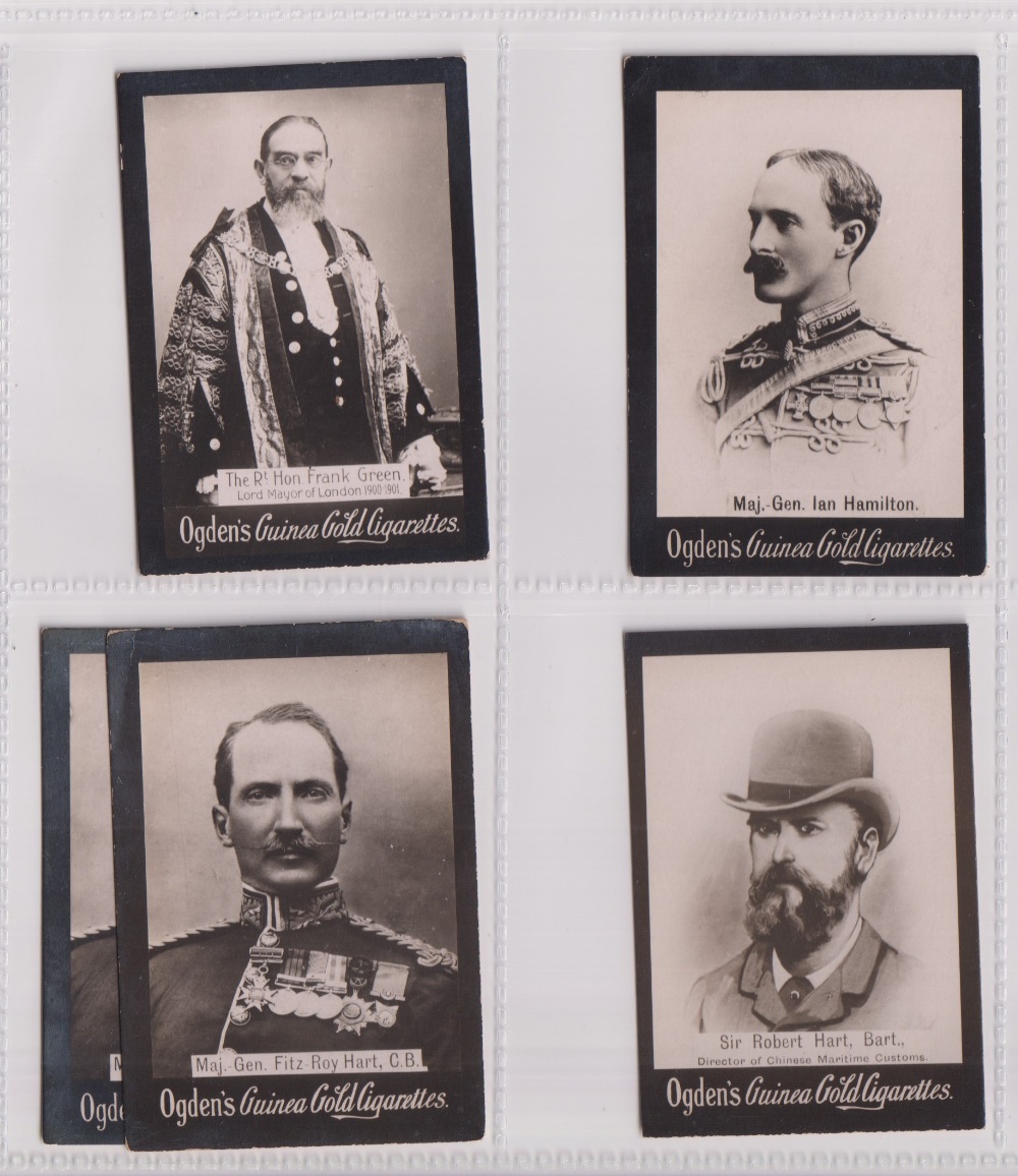 Cigarette cards, Ogden's, Guinea Gold, Boer War & Miscellaneous, Base D, 'L' (large) size, 155 - Image 10 of 32