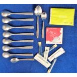 Ephemera, Airline to comprise 10 teaspoons (British Airways, BEA, Air Portugal, Air Lanka) with