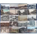 Postcards, Wiltshire approx. 90 R.P.s, printed and artist drawn to include G.W. Railway Park and