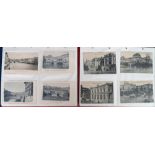 Postcards, Foreign, a collection of approx. 315 cards in 2 modern albums with 167 Italy and 148