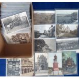 Postcards, Devon, approx. 265 R.P.s, printed and artist drawn to include Sidmouth, Dartmouth,