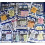 Football programmes & tickets, Chelsea FC homes, 1970/71, a complete set of Home programmes for