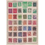 Stamps, World collection, used, in 2 albums and an empty stockbook, to include India, Malta,
