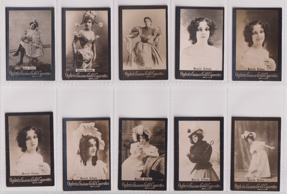 Cigarette cards, Ogden's, Guinea Gold, Actresses, Base M, 156 cards, all with initials starting ' - Image 8 of 15