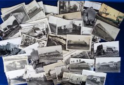 Photographs, Rail, 100+ b/w photographs, postcards and reprints to include William Whitelaw,