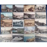 Postcards, Isle of Man and Channel Islands, approx. 65 R.P.s, printed and artist drawn to include