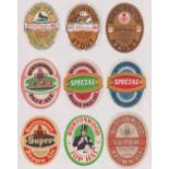 Beer labels, a mixed shape, size and age collection of 40 labels, Burtonwood Brewery Co