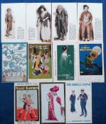 Postcards, Advertising, a collection of 11 vintage theatre advertising cards, inc. Mr Tree's Company