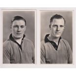 Football postcards, Wolverhampton Wanderers, two RP portraits, J. Mullen & S. Cullis by Magna (