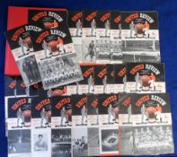 Football programmes, Manchester United, a collection of 26 home programmes, 1956/57, nos 1-10 (