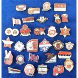 Football badges, Manchester United, a collection of approx. 30 enamelled badges, 1970's onwards