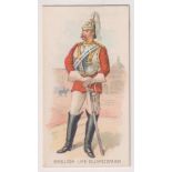 Cigarette card, Taddy, Royalty, Actresses & Soldiers, type card, English Life Guardsman (very slight