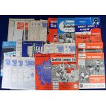 Football programmes, Glasgow Rangers home & away programmes, 1963/4 (47) & 1964/5 (38) including,