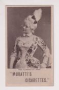 Cigarette card, Muratti, Actresses, Collotype, 'P' size, type card, Miss Florence St. John (gd) (1)