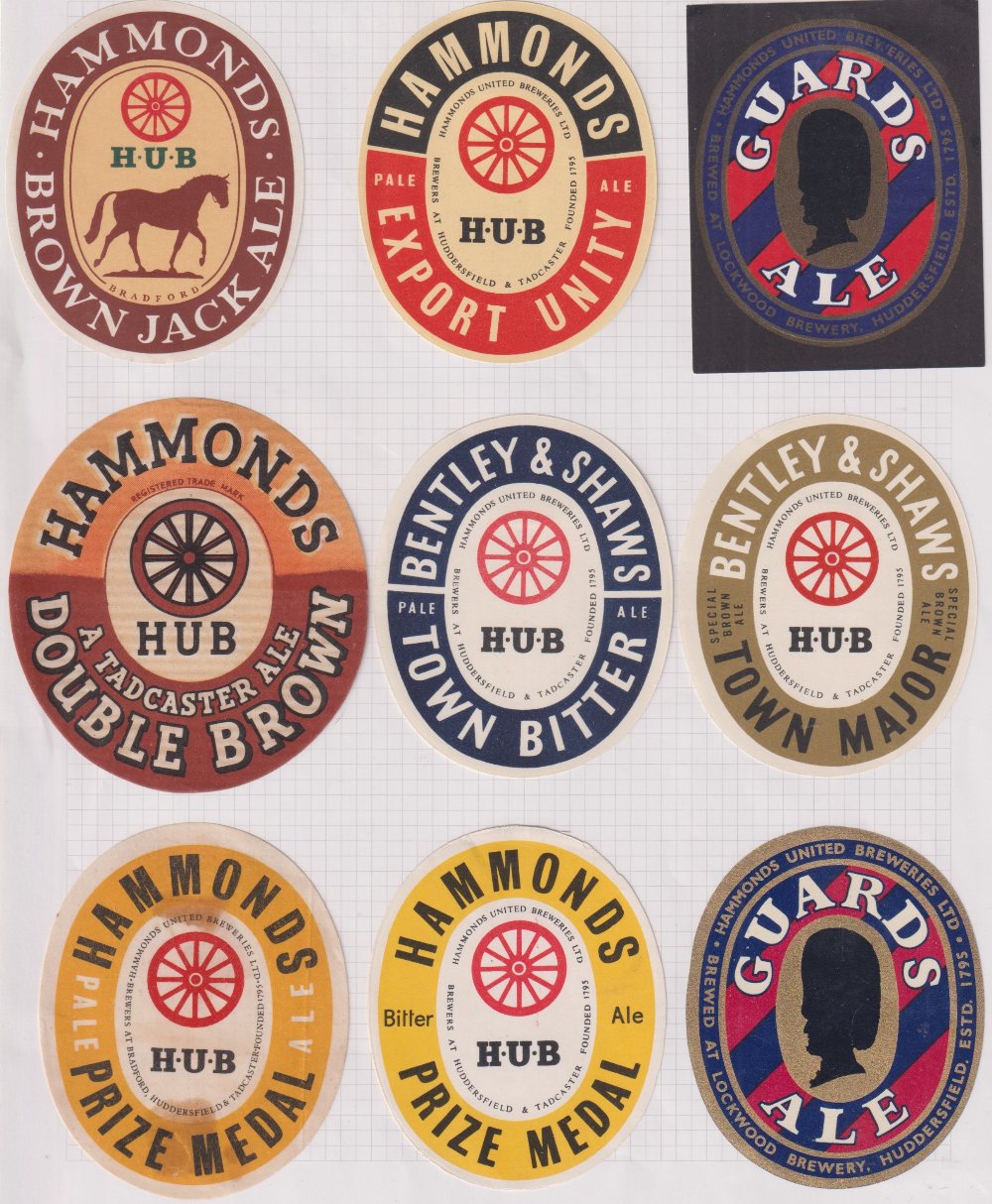 Beer labels, a mixed shape, size and age collection of 23 labels, Hammonds United Breweries, (15),