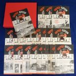 Football programmes, Manchester United, a collection of 22 home programmes, 1949/50, nos 1-16 (inc.)