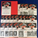 Football programmes, Manchester United, a collection of 21 home programmes, 1955/56, nos 1, 2 &