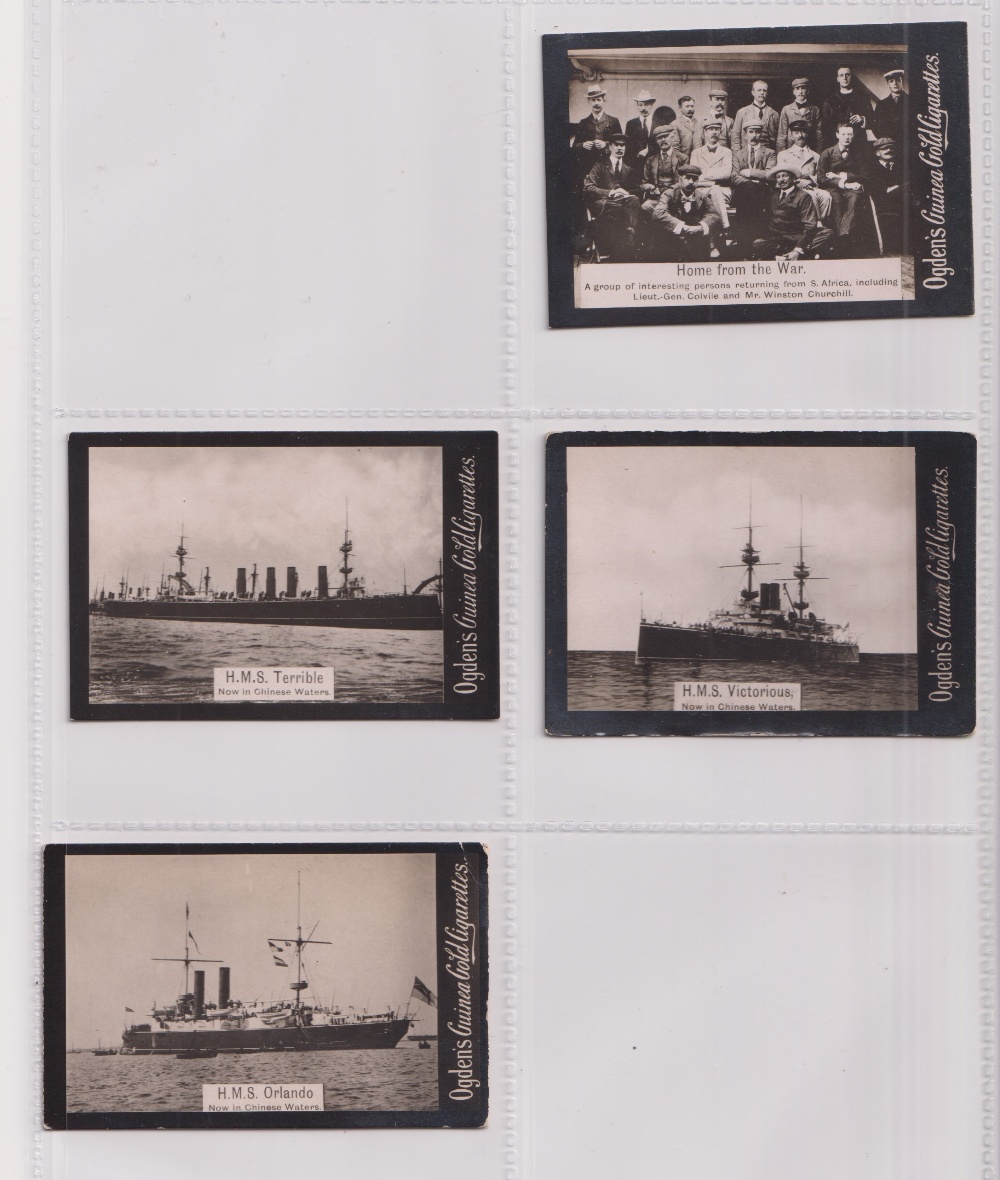 Cigarette cards, Ogden's, Guinea Gold, Boer War & Miscellaneous, Base D, 'L' (large) size, 155 - Image 27 of 32