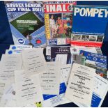 Football, a selection of items inc. several Portsmouth related inc. book 'Pompey', the history of