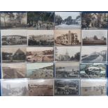 Postcards, Bedfordshire, Hertfordshire, Essex, approx. 110 R.P.s, printed and artist drawn to