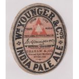 Beer label, Wm Younger & Co Ltd, Edinburgh, India Pale Ale, bottled by Graham & Co, Burslem,