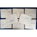 Deeds to the Mansion House pub, Kennington, London. 8 vellum deeds (1840-74) providing details of