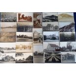 Postcards, Topographical, a collection of approx. 45 U.K. RP's showing street-scenes, events,