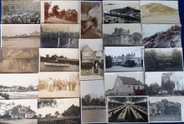 Postcards, Topographical, a collection of approx. 45 U.K. RP's showing street-scenes, events,
