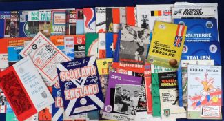 Football programmes, England away internationals, a collection of approx. 90 England full