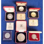 Proof Coins, and Medal, a collection of 5 coins and a medal to comprise 1935 George V Silver Jubilee