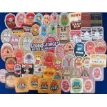 Beer labels, a mixed shape, size and age collection of 50+ labels including Whitbread, The Yorkshire