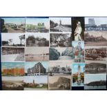 Postcards, a mixed topographical selection of approx. 270 cards. Foreign includes India, Greece,