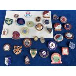 Football badges, a collection of 30+ enamel badges, 1960's/70's, featuring Non League, Scottish,