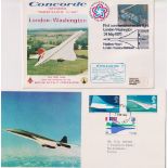 Stamps, Collection of GB and world covers featuring Concorde. (84)