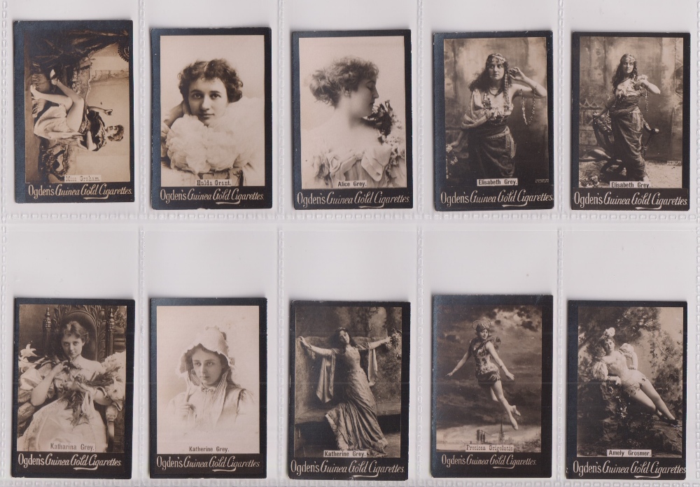 Cigarette cards, Ogden's, Guinea Gold, Actresses, Base M, 156 cards, all with initials starting ' - Image 13 of 15