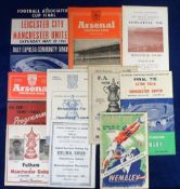 Football programmes, Manchester United FA Cup selection, FA Cup Final programmes v Blackpool 1948 (