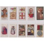 Cigarette cards, Taddy, 10 type cards, V.C. Heroes-Boer War (2), Dogs (1), Territorial Regiments (