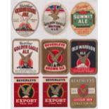 Beer labels, a selection of 30 labels, various shapes, sizes and ages Beverley Bros Wakefield (14) &