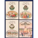 Pobjoy Mint 50p Piece Proof Christmas Cards for years 1980, 1981, 1982 and 1983. Not written in or