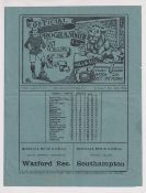 Football programme, at Millwall, The Casuals FC v Grasshoppers FC Friendly 25 Mar 1932, 4 page issue