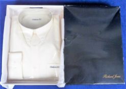 Football memorabilia, Chelsea FC, a Richard Jones vintage boxed and wrapped cream shirt with Chelsea