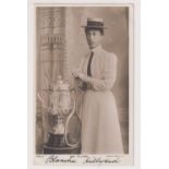 Postcard / Autograph, Tennis, a scarce signed postcard by Blanche Hillyard (1863-1947), RP by