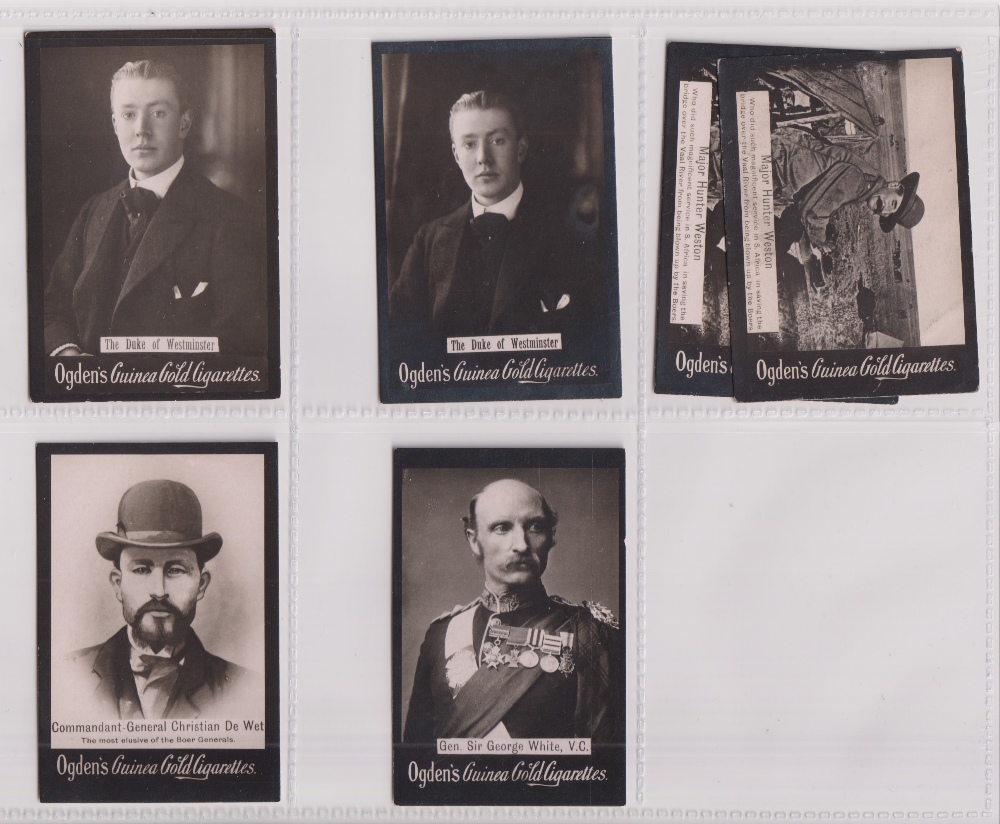 Cigarette cards, Ogden's, Guinea Gold, Boer War & Miscellaneous, Base D, 'L' (large) size, 155 - Image 23 of 32