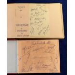 Cricket autographs, 2 vintage autograph albums each containing a selection of signed pages, inc.