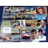 Motor Racing autographs, a collection of approx. 20 signed items, mostly colour photographs, each