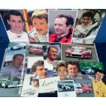 Motor Racing autographs, a collection of approx. 20 signed items, mostly colour photographs, various