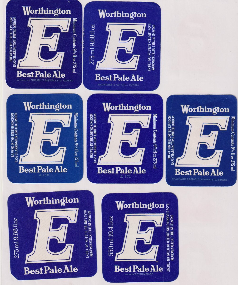 Beer labels, a mixed shape, size and age collection of 55 labels, Worthington & Co, Burton on - Image 2 of 7