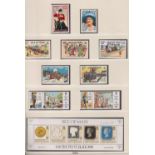 Stamps, Collection of Channel Islands and IOM mainly UM stamps housed in 5 hingeless Lindner