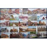 Postcards, a mainly scenic view collection of approx. 165 cards published by Tuck, mostly