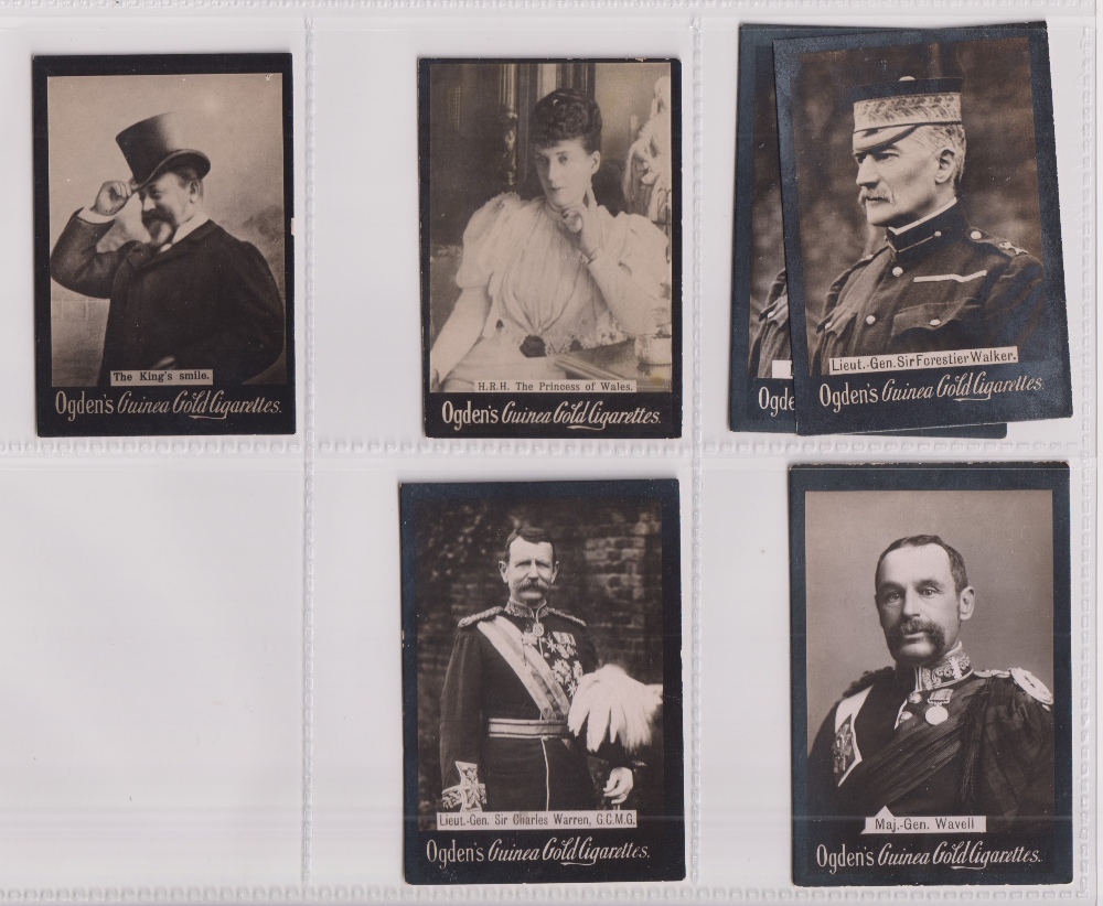 Cigarette cards, Ogden's, Guinea Gold, Boer War & Miscellaneous, Base D, 'L' (large) size, 155 - Image 22 of 32